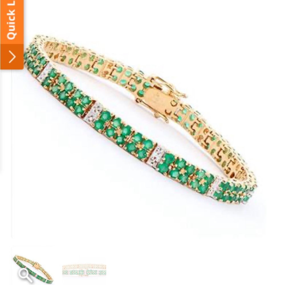7.0 TW CTS Green Agate Diamond bracelet